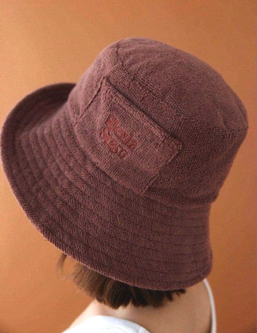 帽子 ALEXIASTAM Terry Bucket Hat Brown