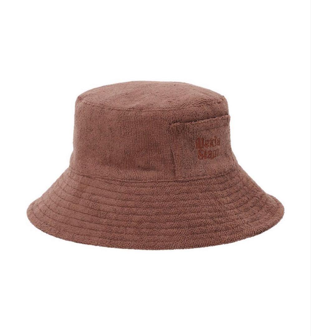 帽子 ALEXIASTAM Terry Bucket Hat Brown