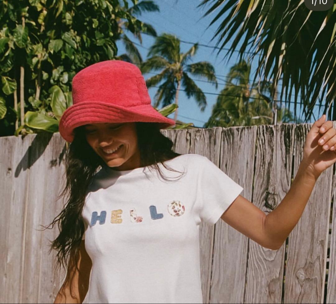 帽子 ALEXIASTAM Terry Bucket Hat Brown