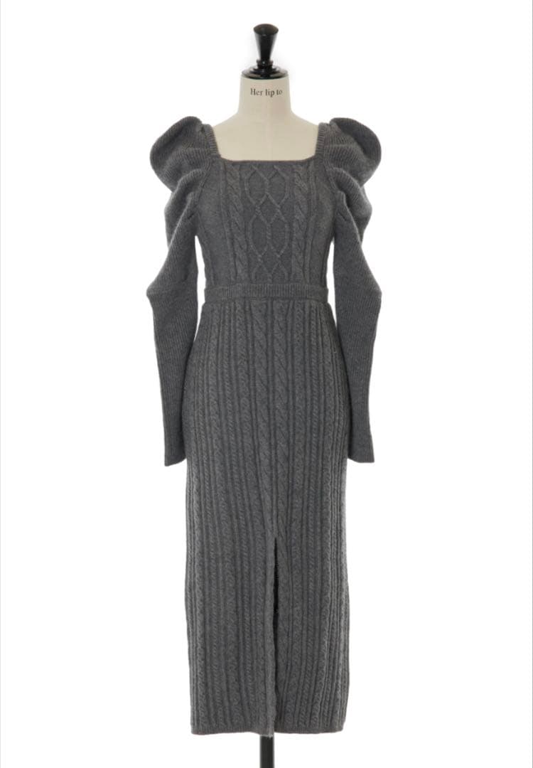 herlipto Bambina Cable Knit Dress Sサイズ