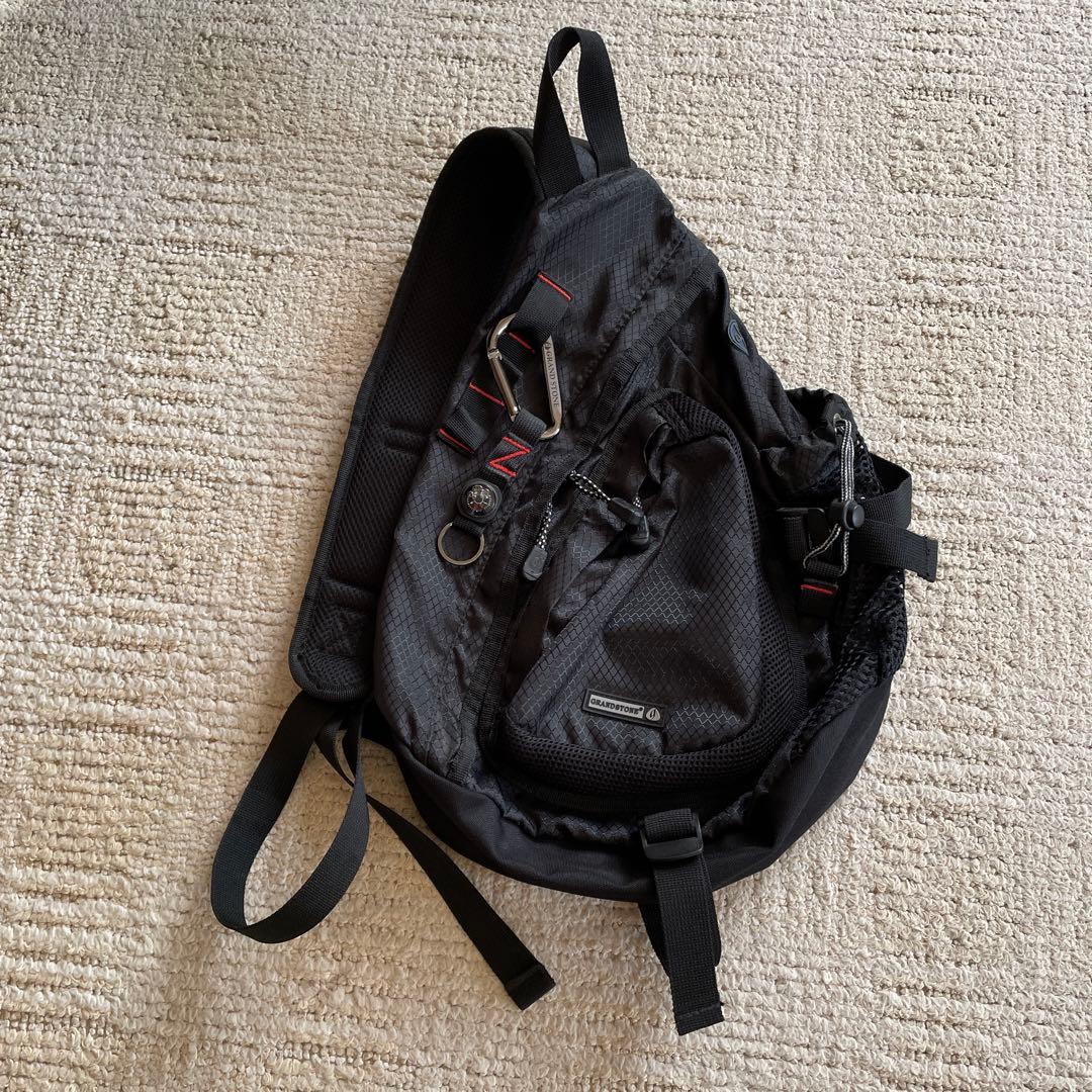 【GRAND STONE】y2k 方位磁石付スリングバッグ