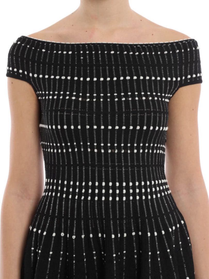 美品 ALEXANDER McQUEEN ニット ワンピース ブラック XS