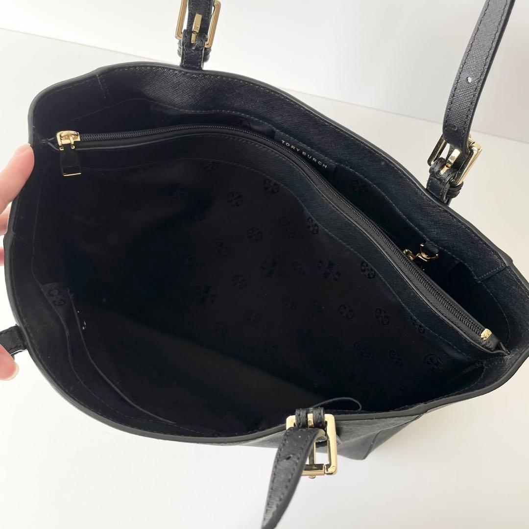 【新品】TORY BURCH トートバッグ エマーソン 黒 A4 肩掛け可能