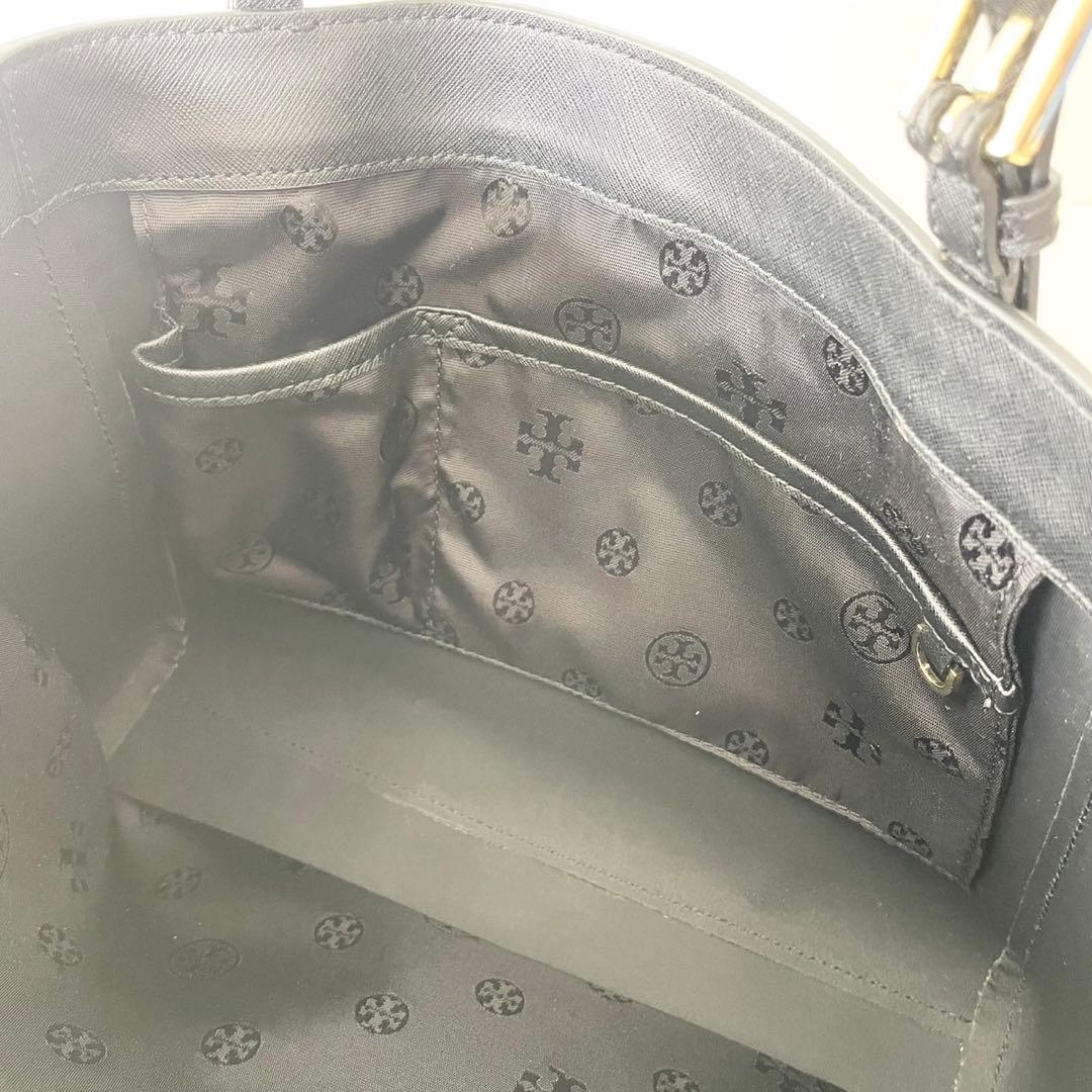 【新品】TORY BURCH トートバッグ エマーソン 黒 A4 肩掛け可能