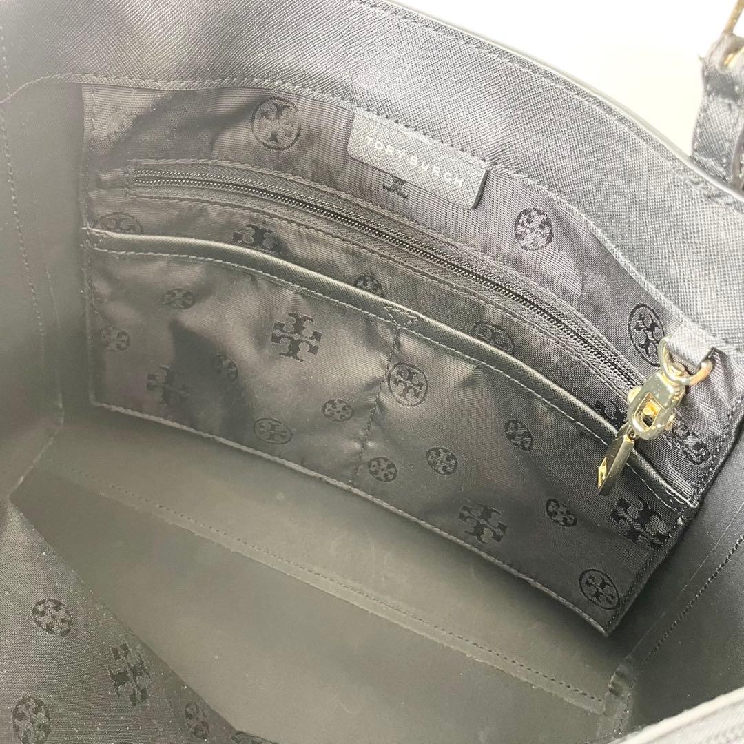 【新品】TORY BURCH トートバッグ エマーソン 黒 A4 肩掛け可能