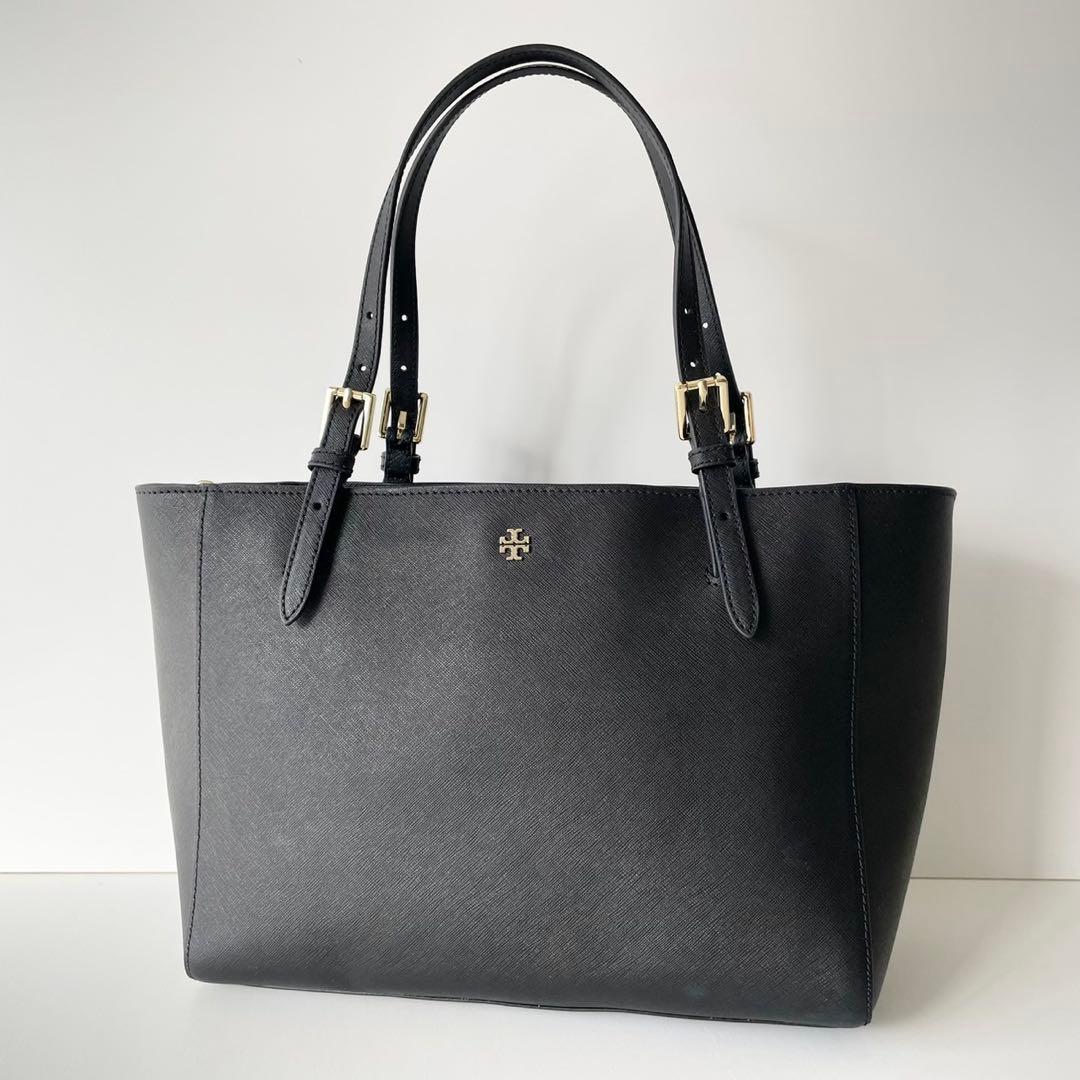 【新品】TORY BURCH トートバッグ エマーソン 黒 A4 肩掛け可能