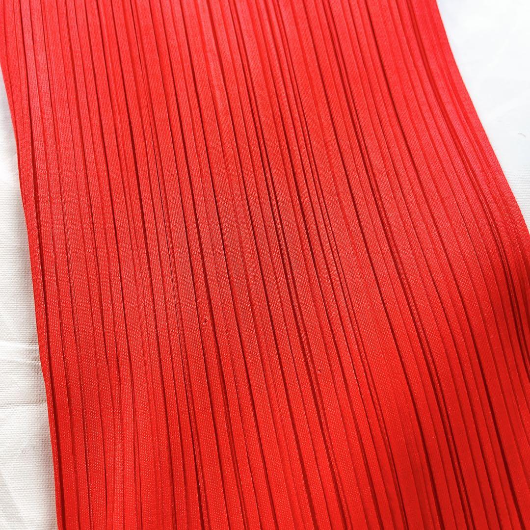 極美品✨ プリーツプリーズ イッセイミヤケ パンツ レッド サイズ3 日本製