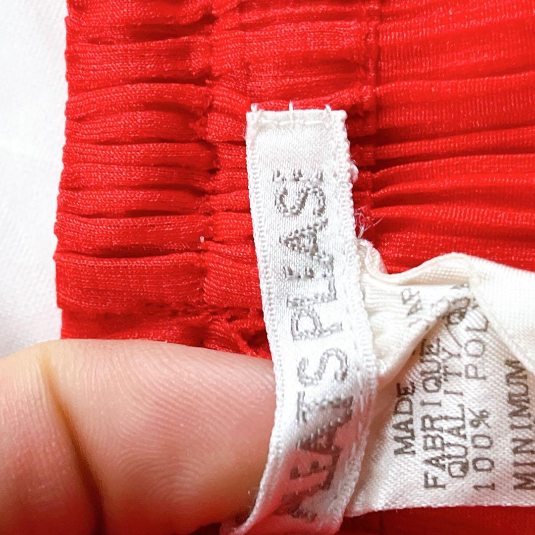 極美品✨ プリーツプリーズ イッセイミヤケ パンツ レッド サイズ3 日本製