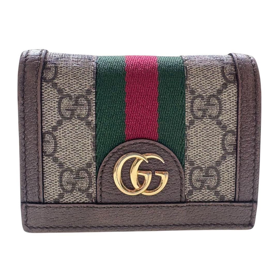 Gucci GGキャンバス 二つ折り財布