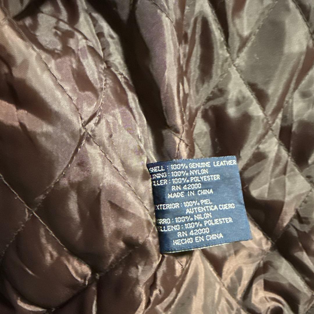 90s Editions スエード レザースタジャン 本革 切替 短丈 中綿