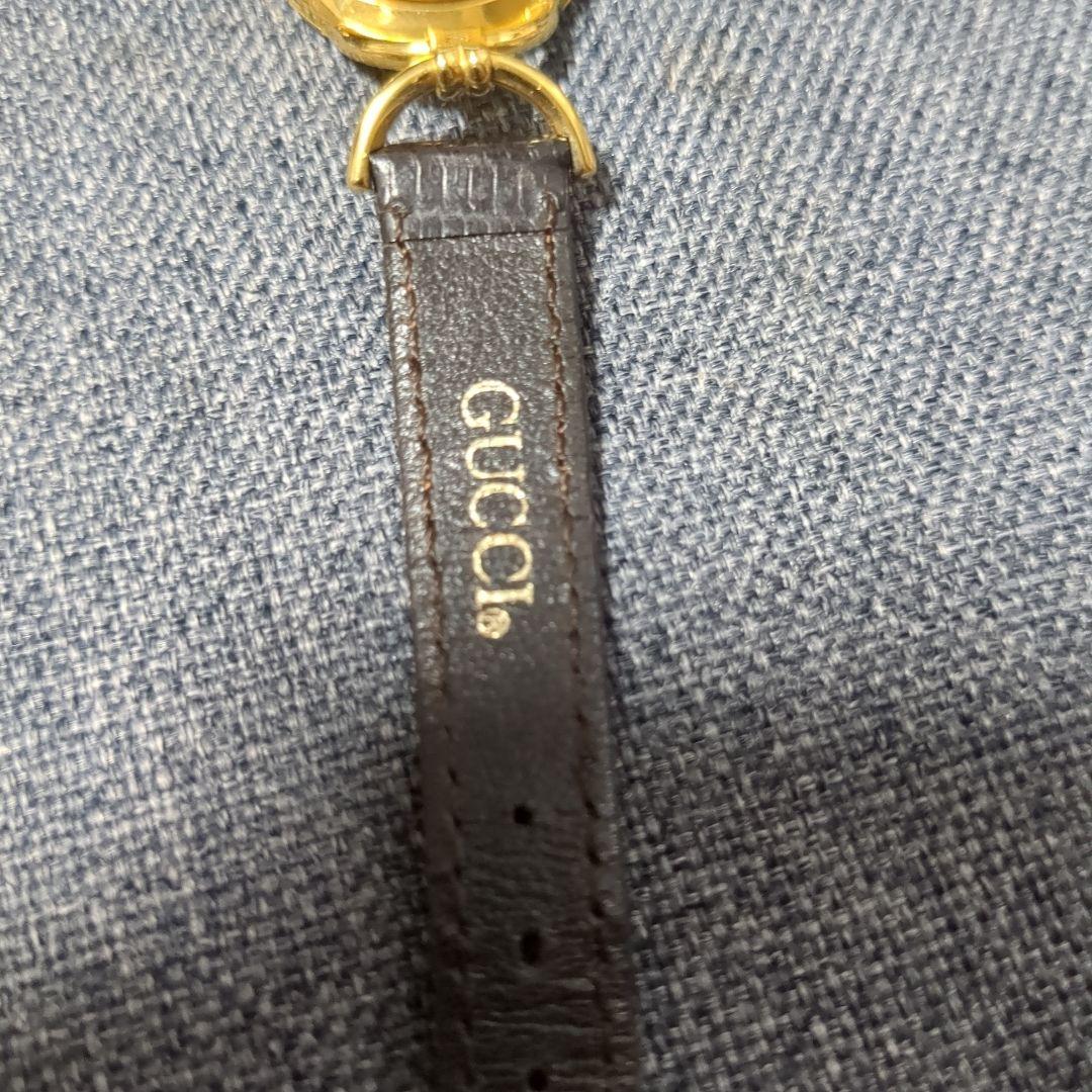 GUCCI グッチ 6000.2.L 腕時計 GP/レザー クオーツ