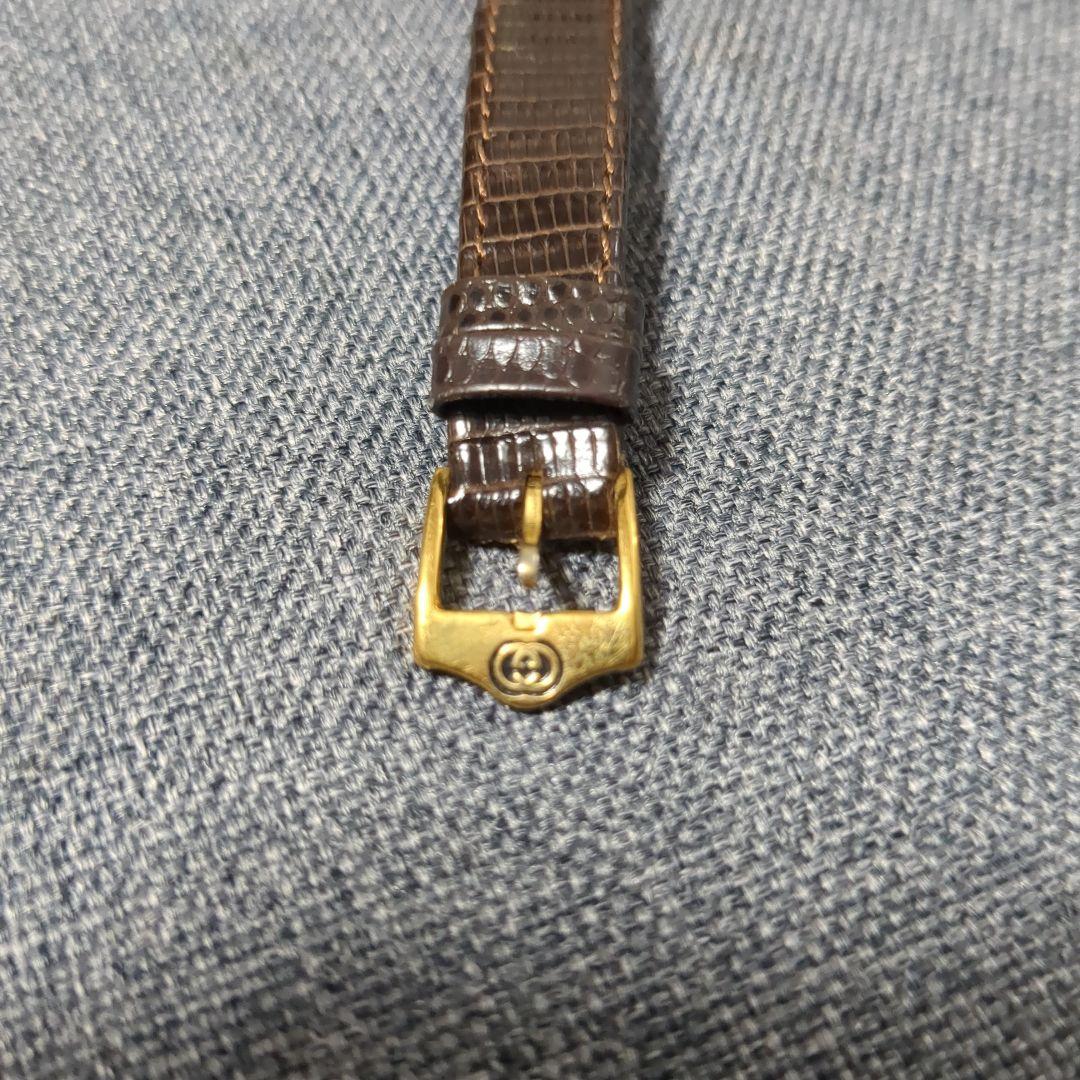 GUCCI グッチ 6000.2.L 腕時計 GP/レザー クオーツ