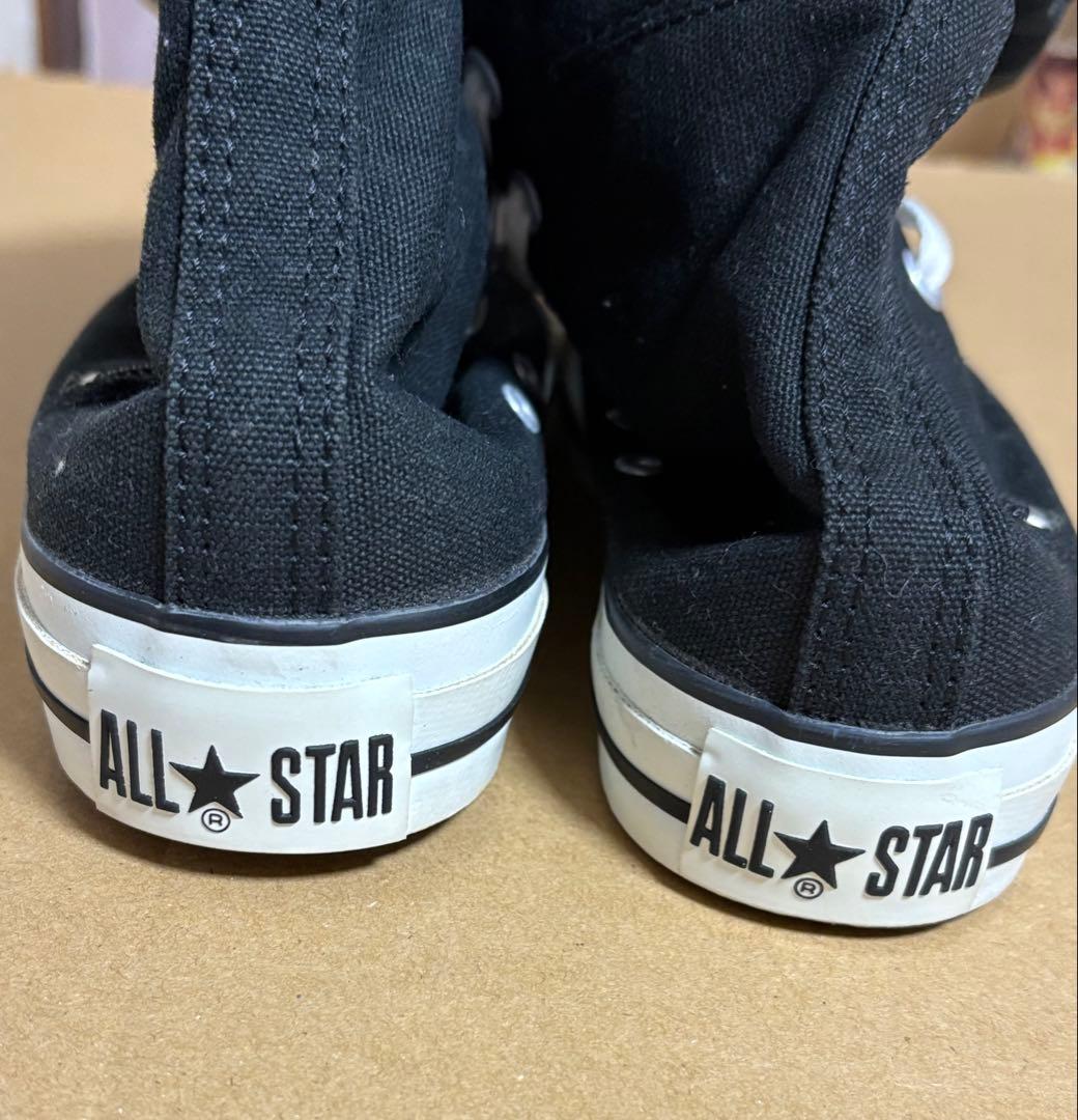 CONVERSE ALLSTAR ブラックロングブーツ(レオパード)