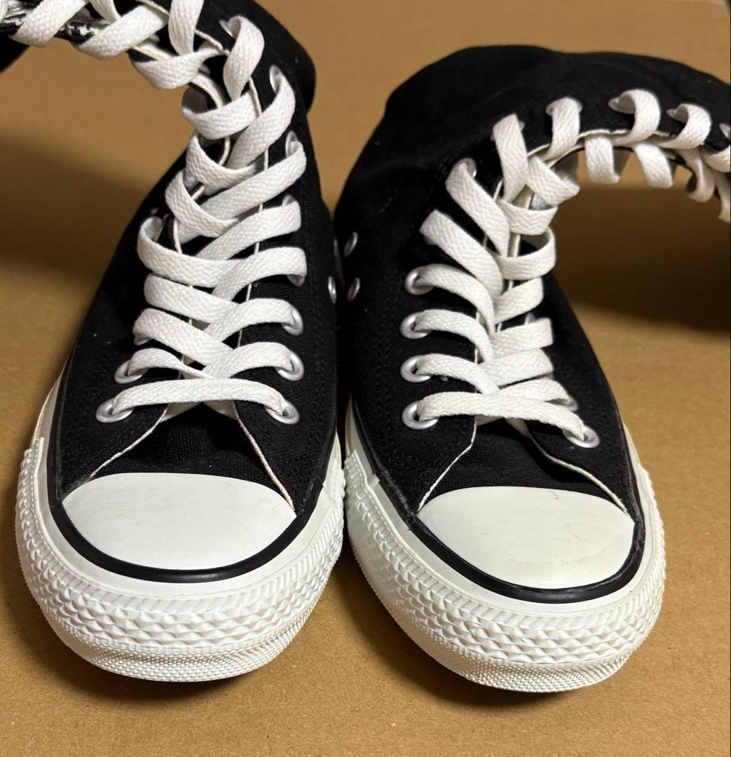 CONVERSE ALLSTAR ブラックロングブーツ(レオパード)