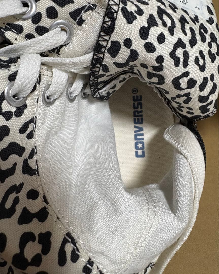 CONVERSE ALLSTAR ブラックロングブーツ(レオパード)