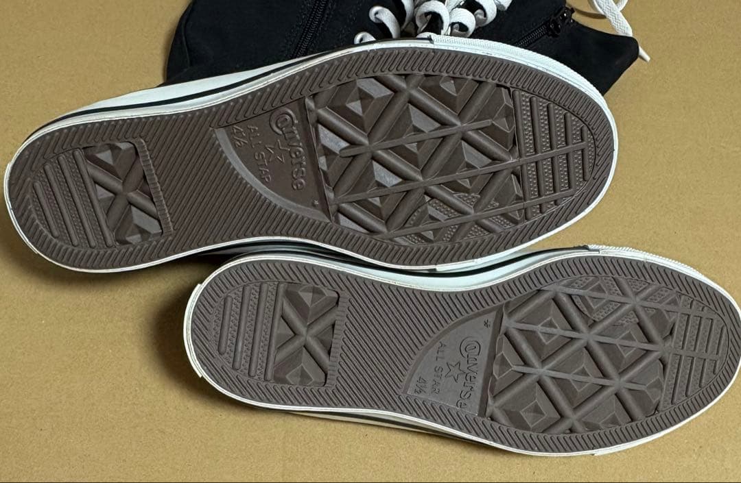 CONVERSE ALLSTAR ブラックロングブーツ(レオパード)