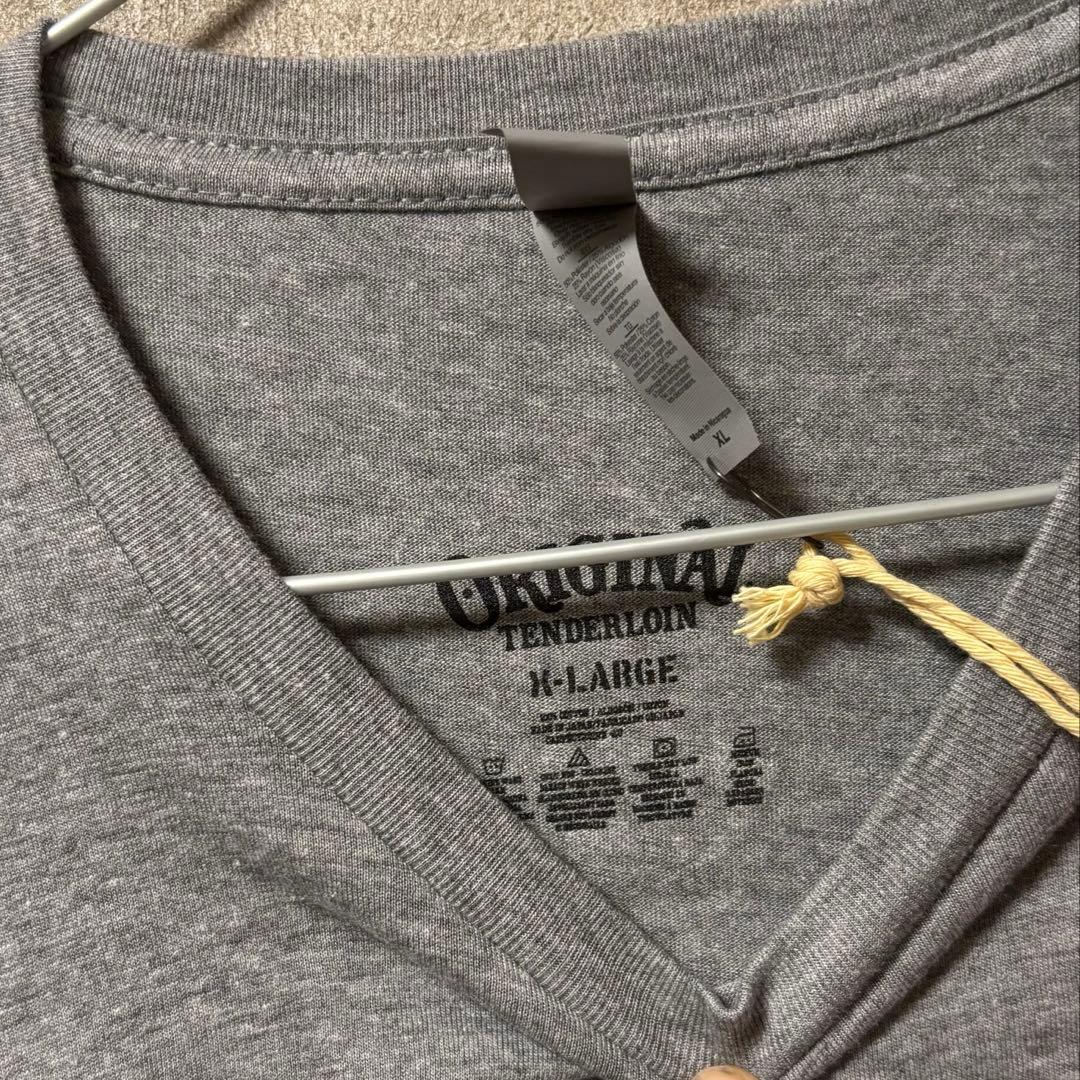 TENDERLOIN 長袖Tシャツ グレー XL