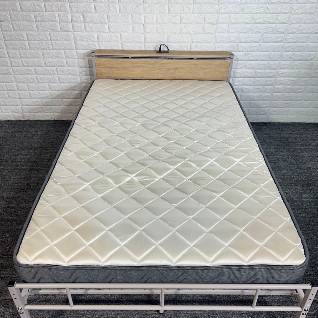 ベッドセット ベッドフレーム マットレス セミダブルサイズ 寝具 F020