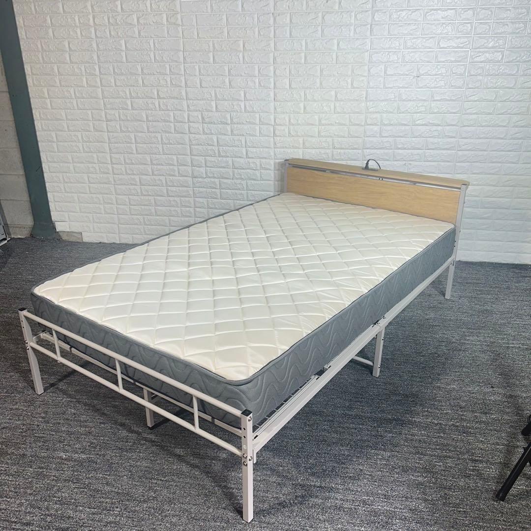 ベッドセット ベッドフレーム マットレス セミダブルサイズ 寝具 F020