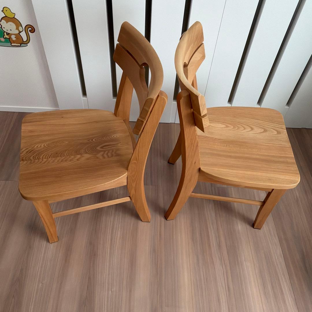 ダイニングチェア　2脚セット　木製 椅子