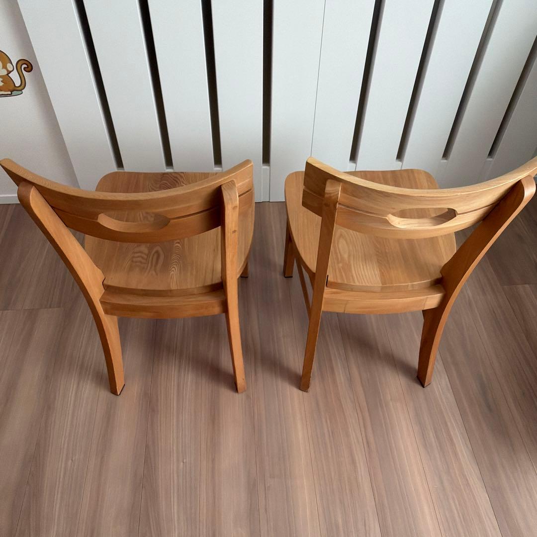 ダイニングチェア　2脚セット　木製 椅子