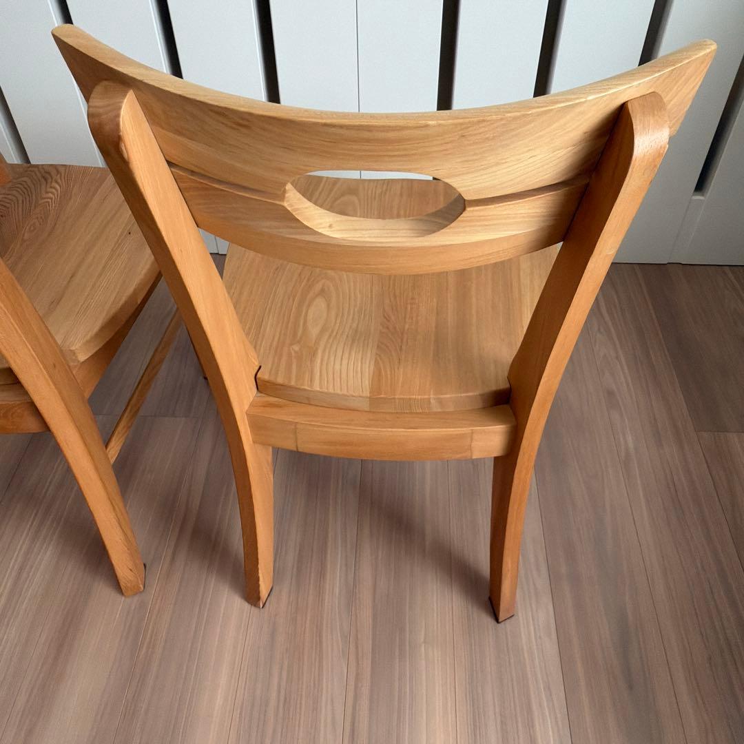 ダイニングチェア　2脚セット　木製 椅子