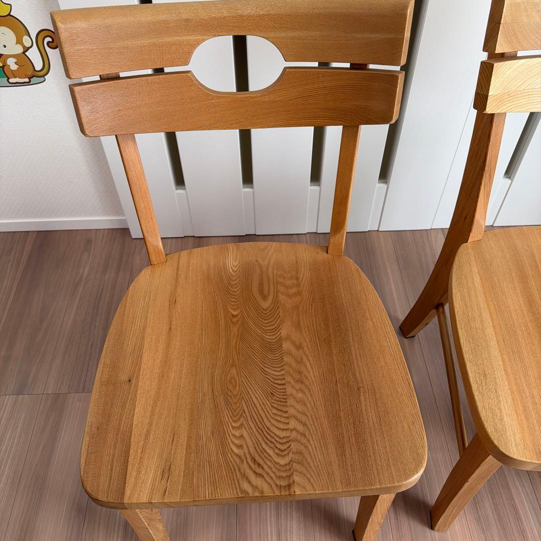 ダイニングチェア　2脚セット　木製 椅子