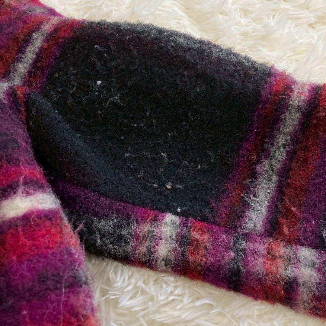 DIESEL チェック柄コート ピンク XS オシャレ カジュアル