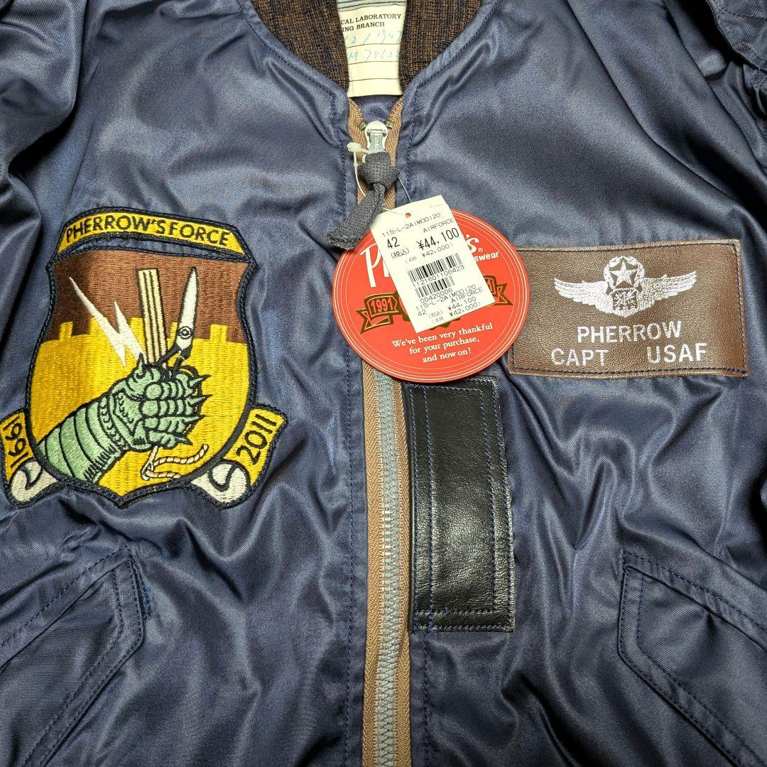 ☆未使用・タグ付き☆フェローズ L-2A 20周年 限定モデル ma1 L-2B