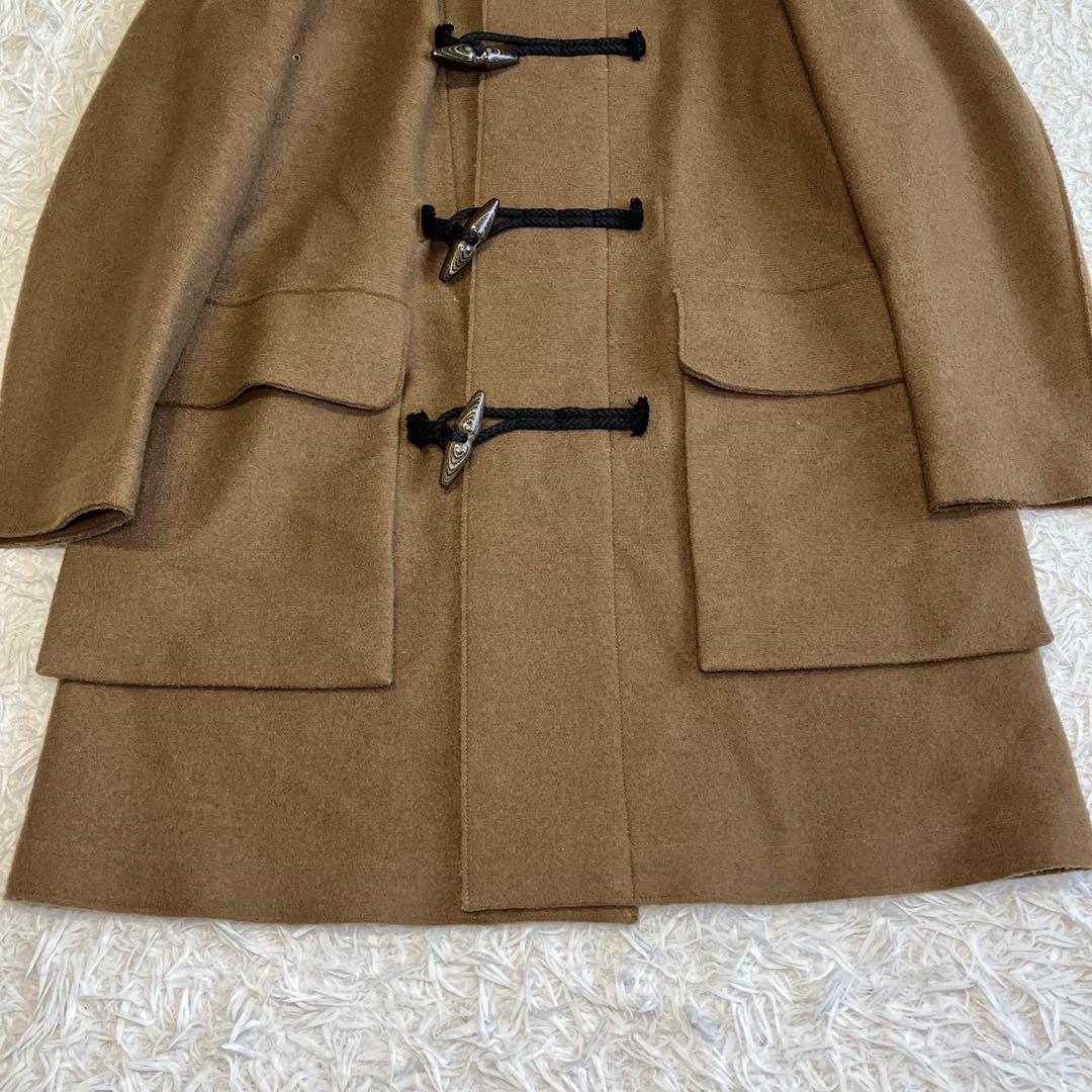 ◎極美品 トゥモローランド ウール100 ダッフルコート M ブラウン 起毛 1