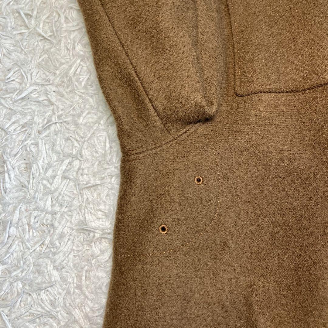 ◎極美品 トゥモローランド ウール100 ダッフルコート M ブラウン 起毛 1