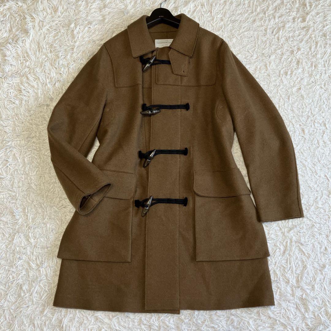 ◎極美品 トゥモローランド ウール100 ダッフルコート M ブラウン 起毛 1