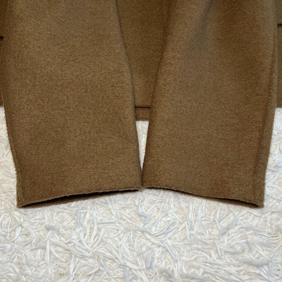 ◎極美品 トゥモローランド ウール100 ダッフルコート M ブラウン 起毛 1