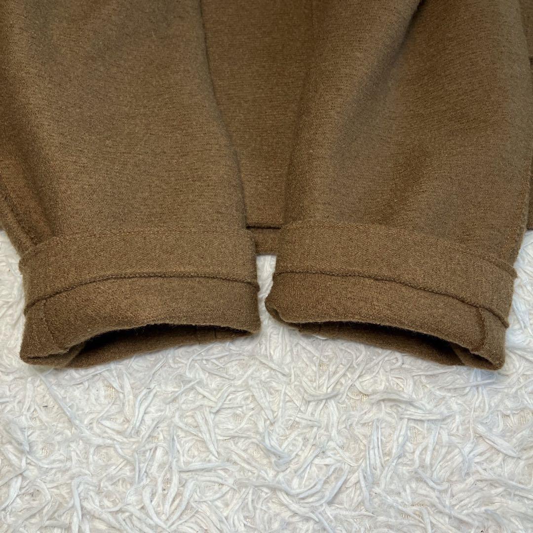 ◎極美品 トゥモローランド ウール100 ダッフルコート M ブラウン 起毛 1