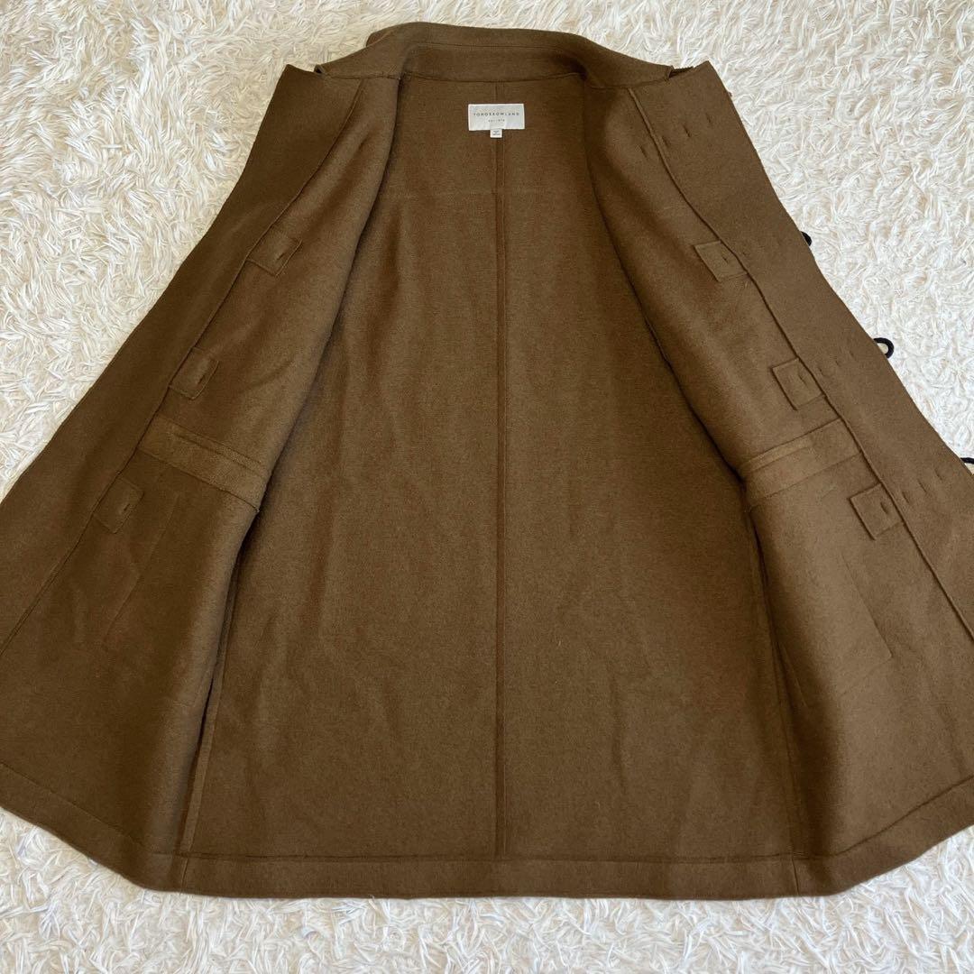 ◎極美品 トゥモローランド ウール100 ダッフルコート M ブラウン 起毛 1