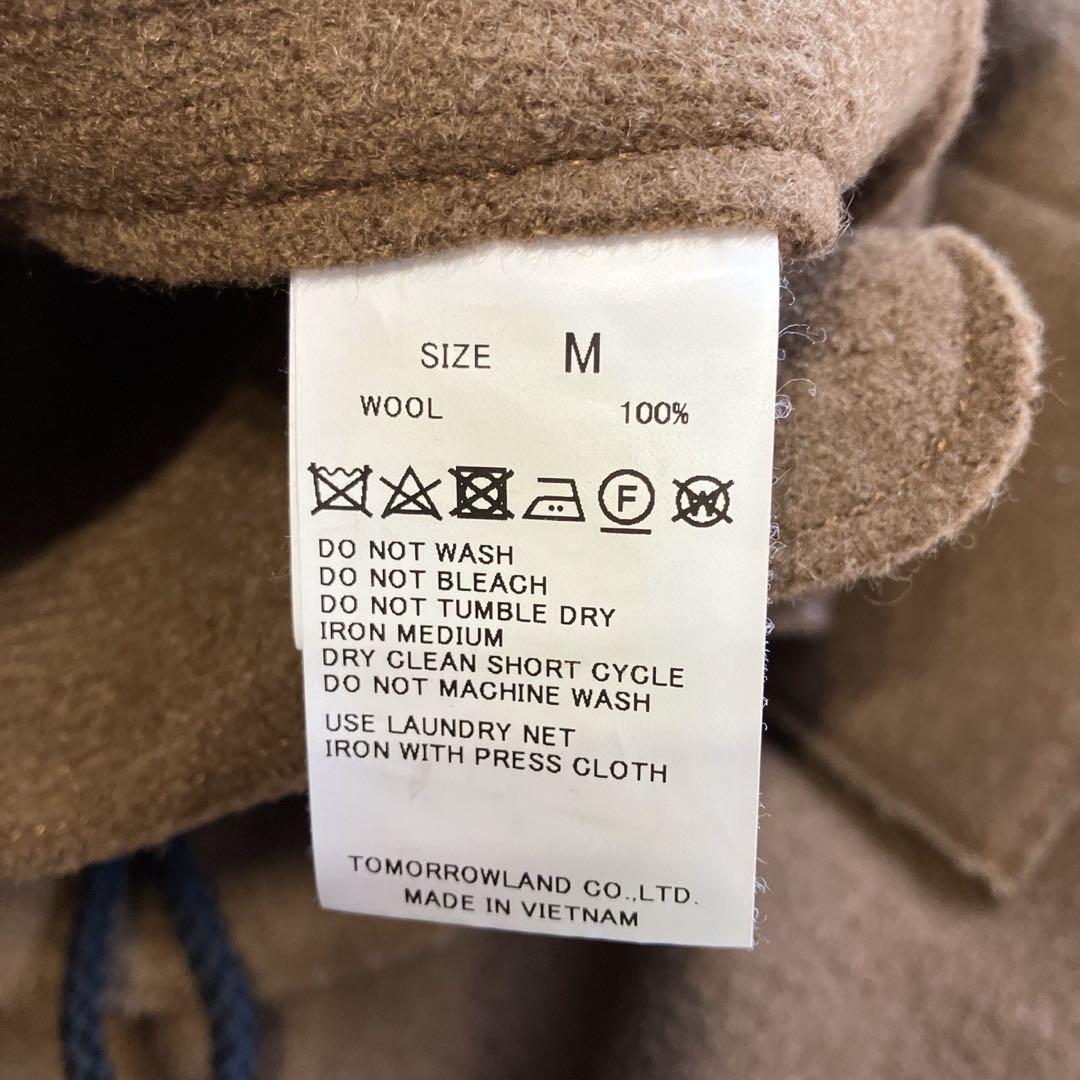 ◎極美品 トゥモローランド ウール100 ダッフルコート M ブラウン 起毛 1