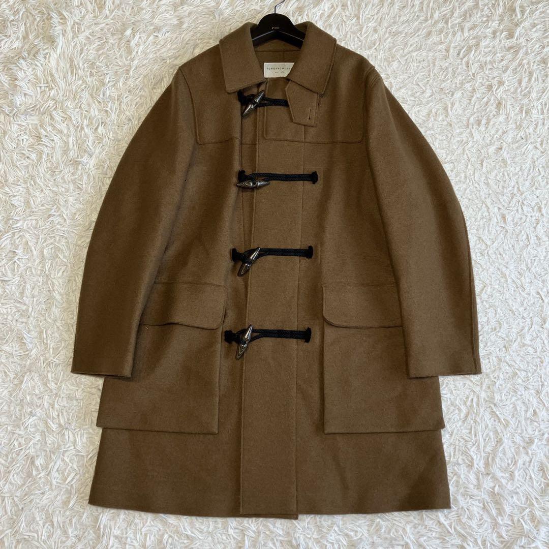◎極美品 トゥモローランド ウール100 ダッフルコート M ブラウン 起毛 1