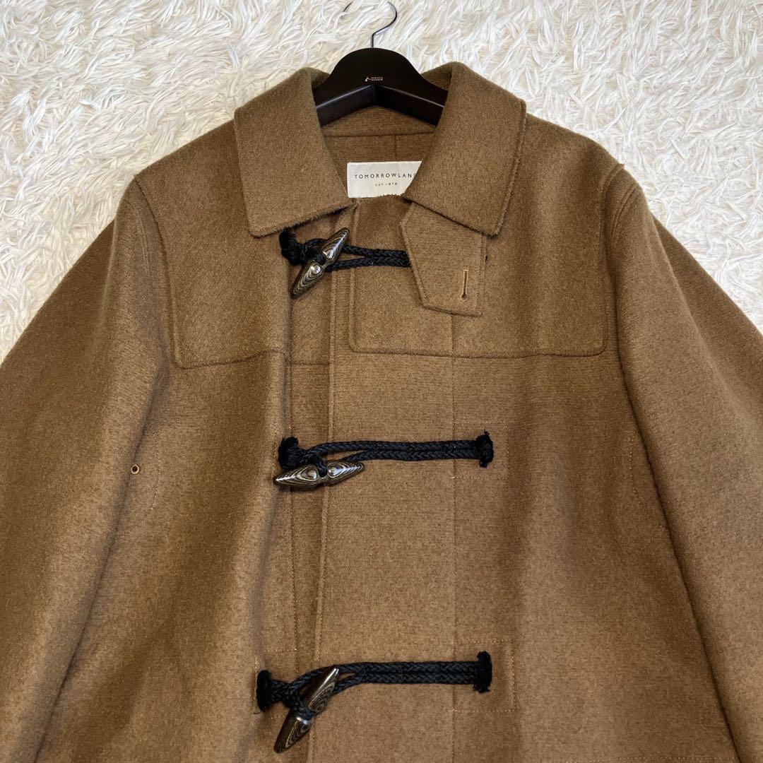 ◎極美品 トゥモローランド ウール100 ダッフルコート M ブラウン 起毛 1