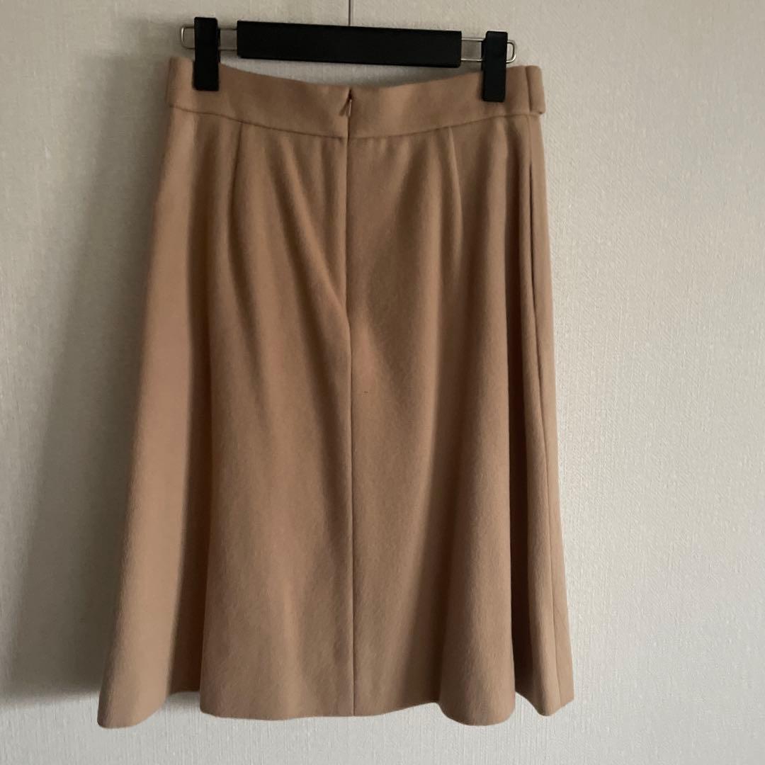 FOXEY ベージュ ひざ丈スカート