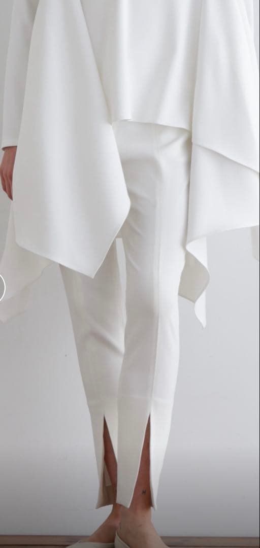 美品✨ルフィル 2025年モデル 2WAYツイルフロントスリットパンツ ホワイト