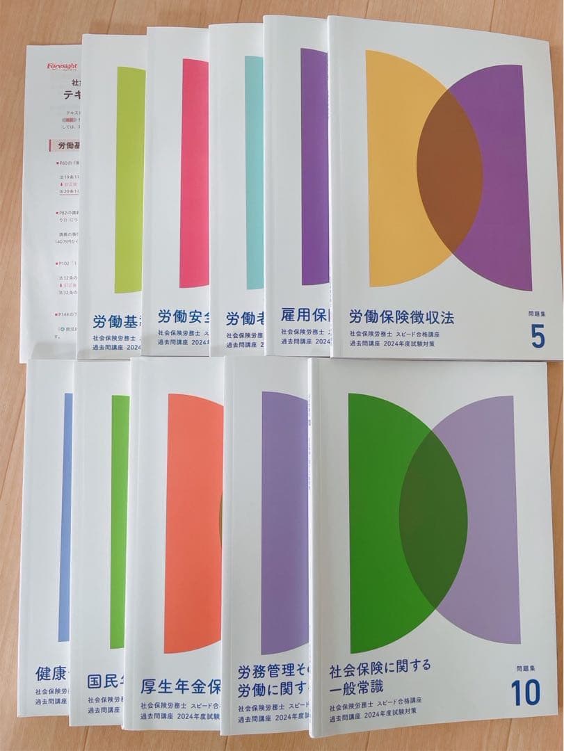 フォーサイト　2024年　社労士　テキスト＆過去問　社会保険労務士