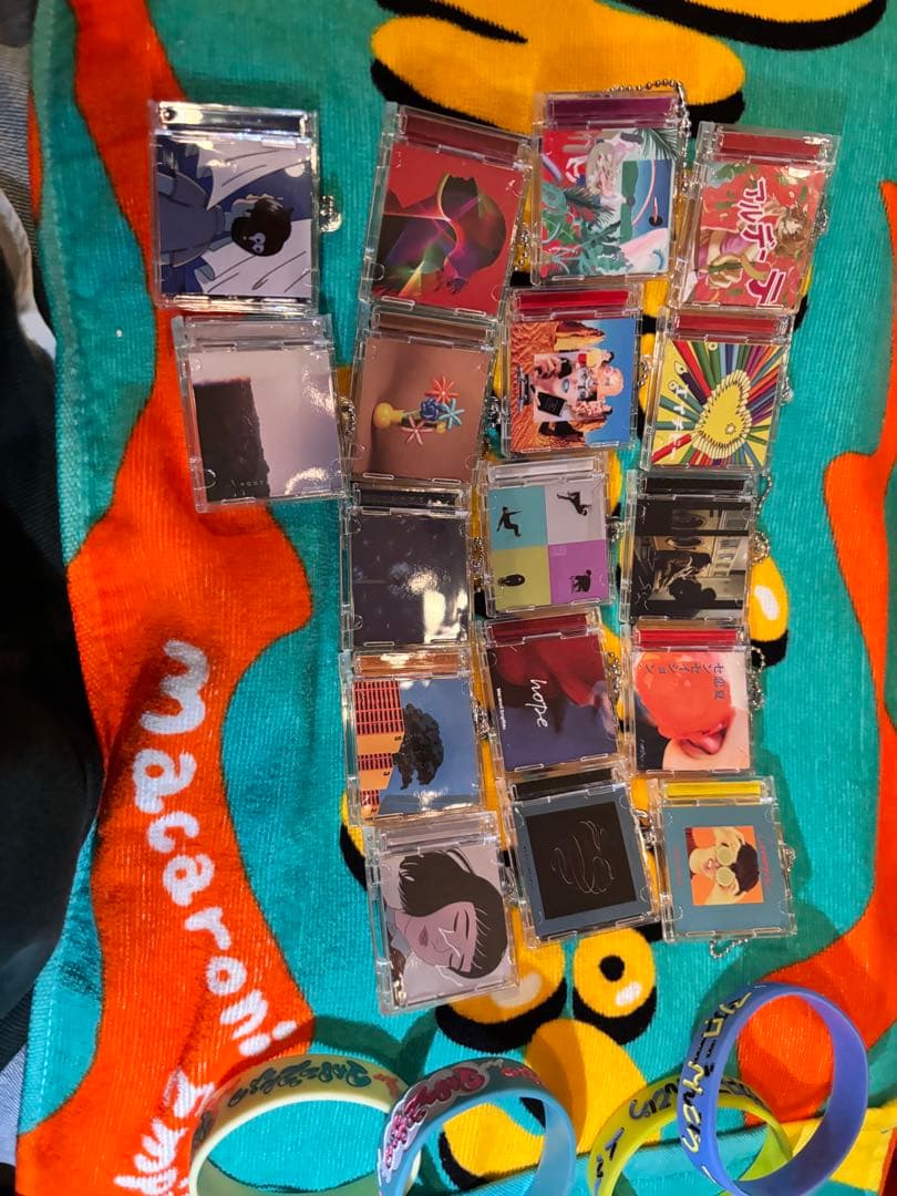 マカロニえんぴつCDジャケット風キーホルダー17個セットまとめ売り