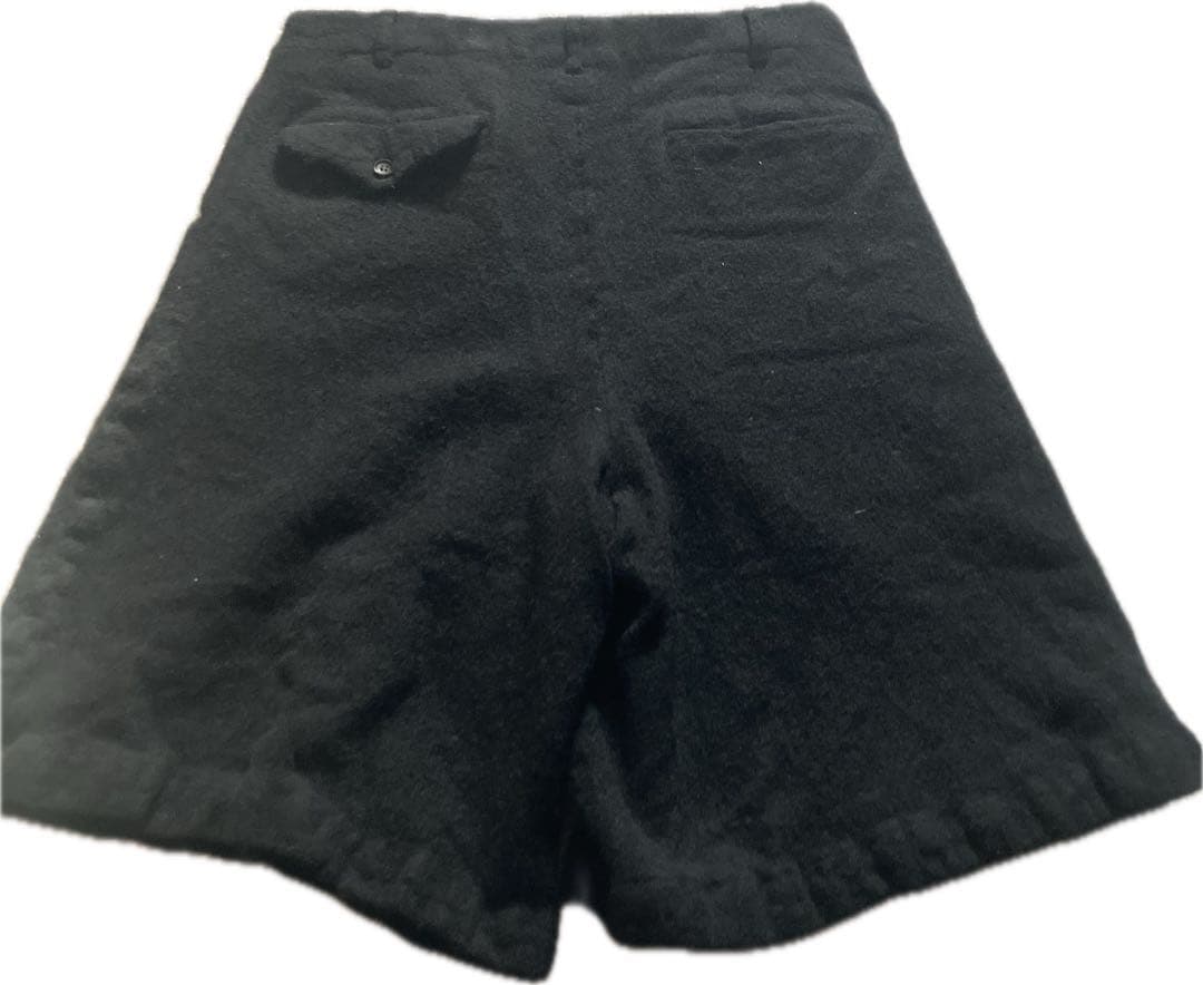 コムデギャルソンオムプリュス21AWショートパンツ 黒ウール縮絨M