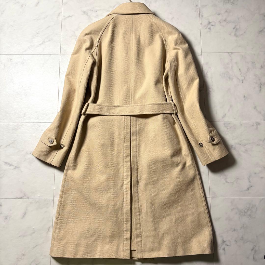 バーバリーブルーレーベル トレンチコート ロング丈 ノバチェック キャンバス地