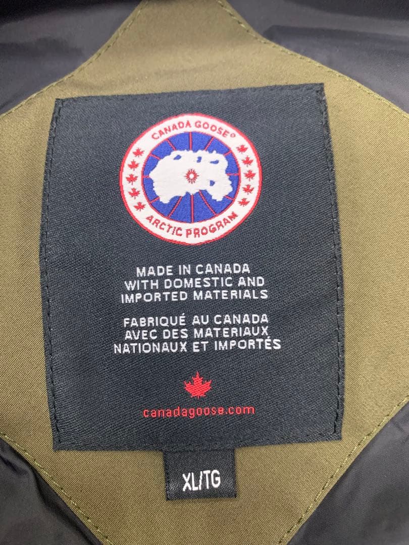 新品未使用 カナダグース ダウンベスト フリースタイル ミリタリーグリーンXL