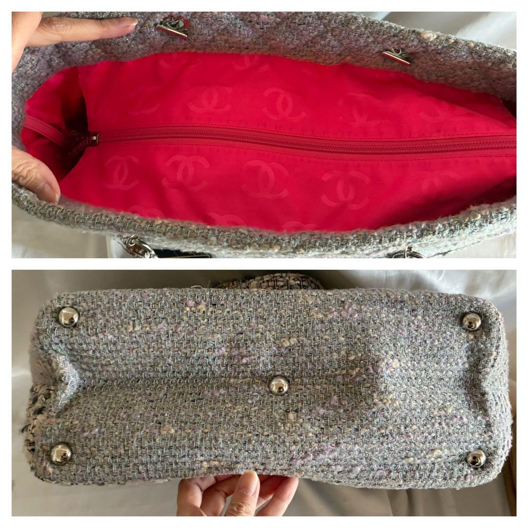 りく様♡CHANEL カンボンライン ツイード　トートバッグ　マトラッセ
