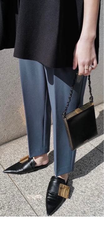 【新品】MACHATTマチャット　タックテーパードパンツ（ロング）