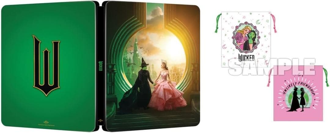 ウィキッド ふたりの魔女 Amazon限定スチールブック オリジナル巾着 特典付