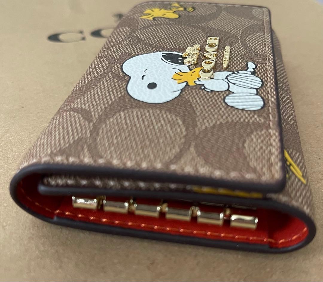 COACH コーチ キーケース　スヌーピーウッドストック