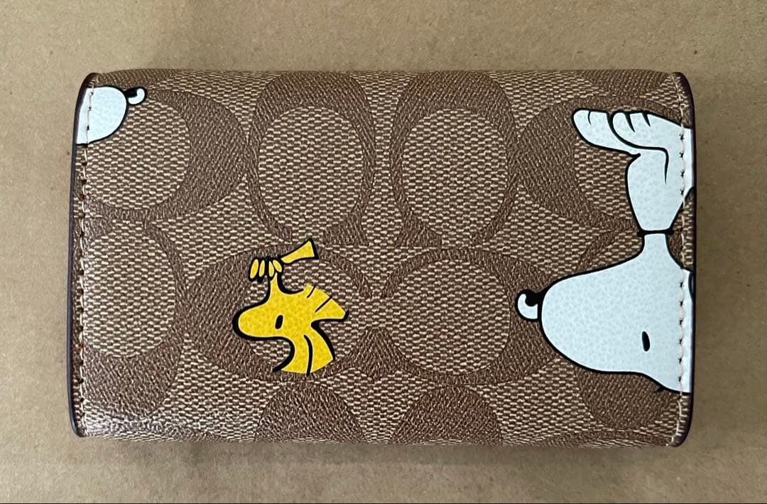 COACH コーチ キーケース　スヌーピーウッドストック
